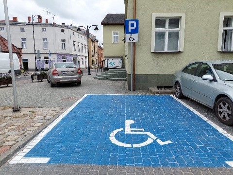 Miejsce do parkowania dla osób z niepełnosprawnościami