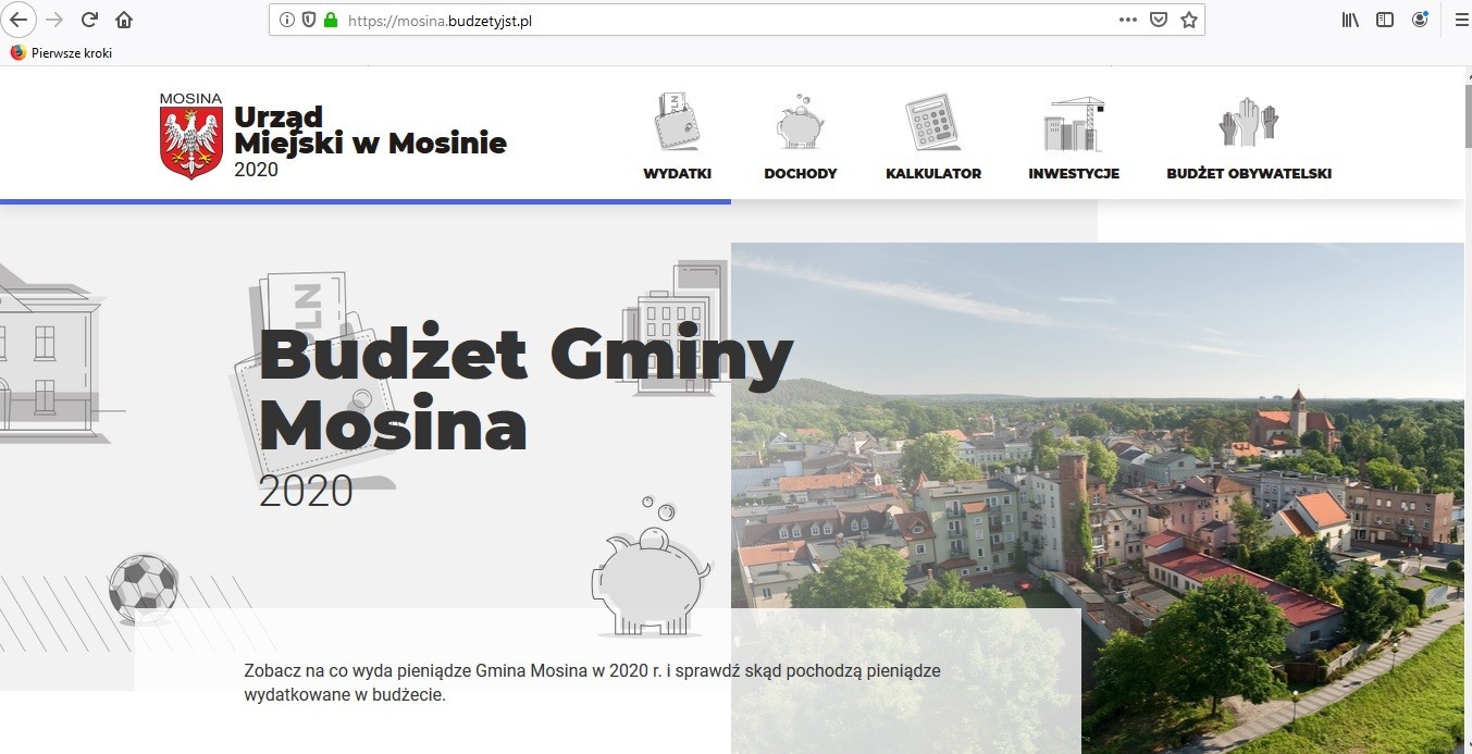 Nowe funkcjonalności  strony mosina.pl