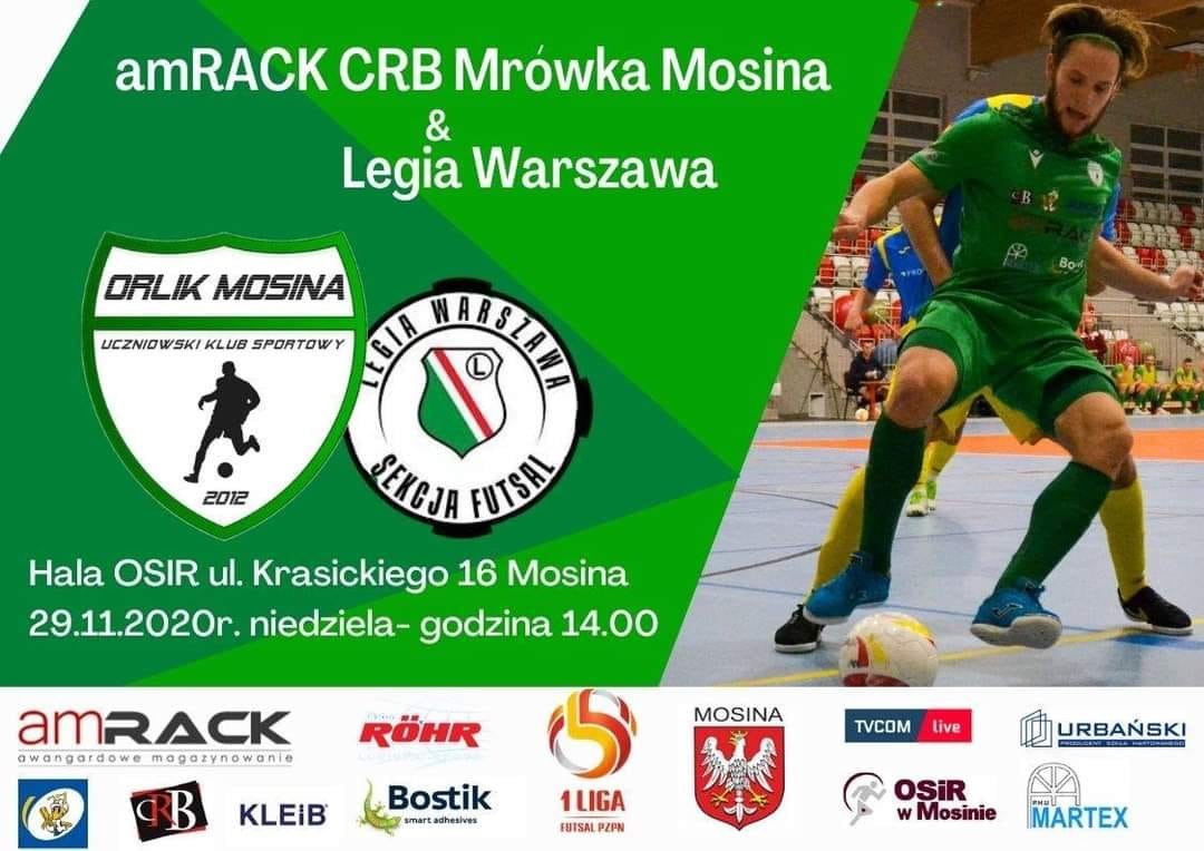 Zdjęcie przedstwia zaproszenie na mecz futsalu