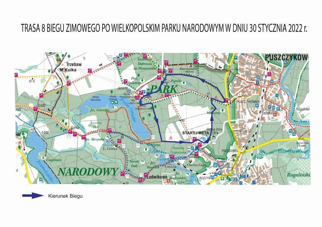 Trasa 8 biegu zimowego
