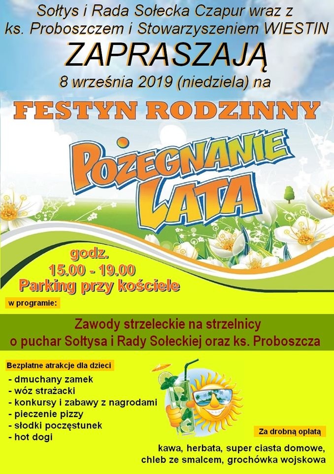 Czapury żegnają lato