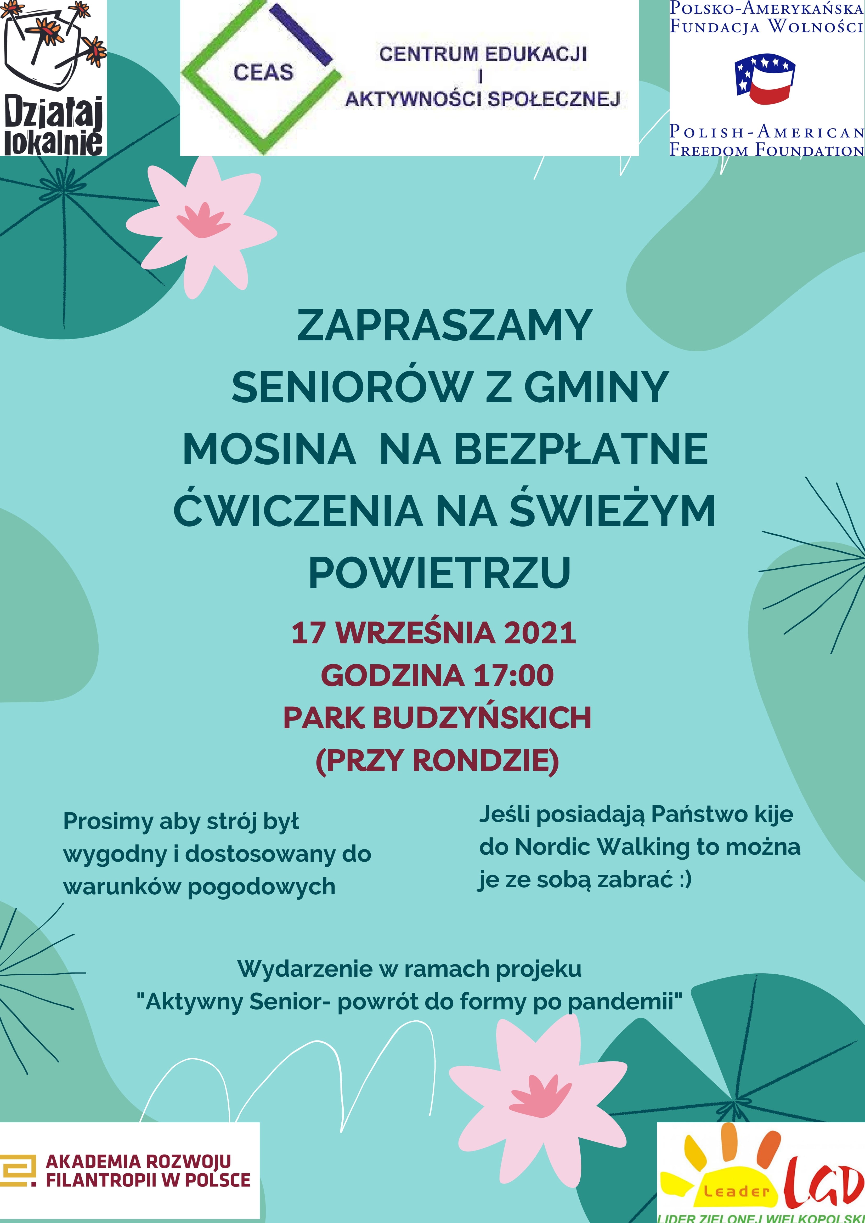 Zaproszenie na bezpłatne zajęcia dla seniorów