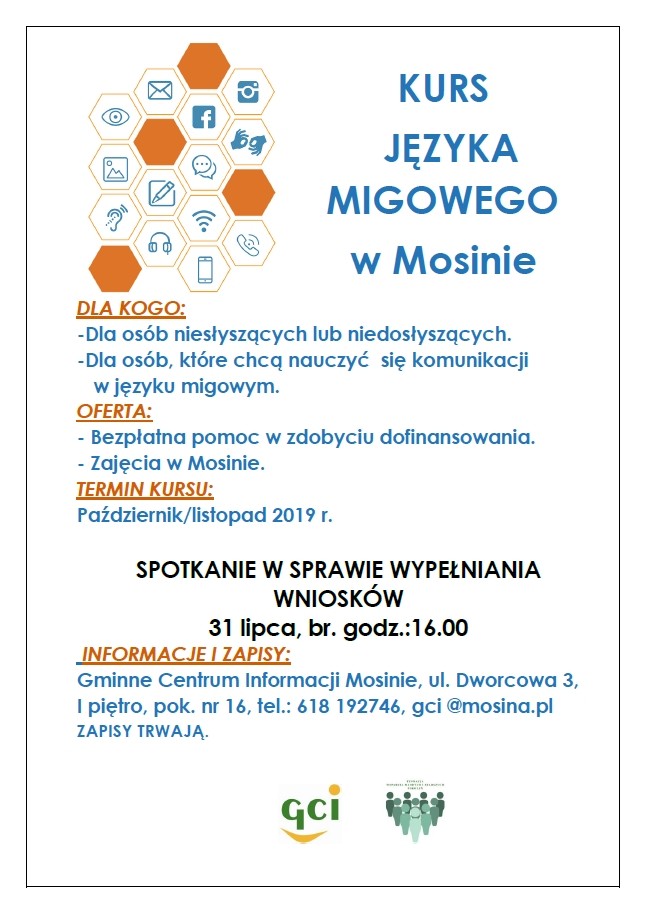 Kurs języka migowego z dofinansowaniem