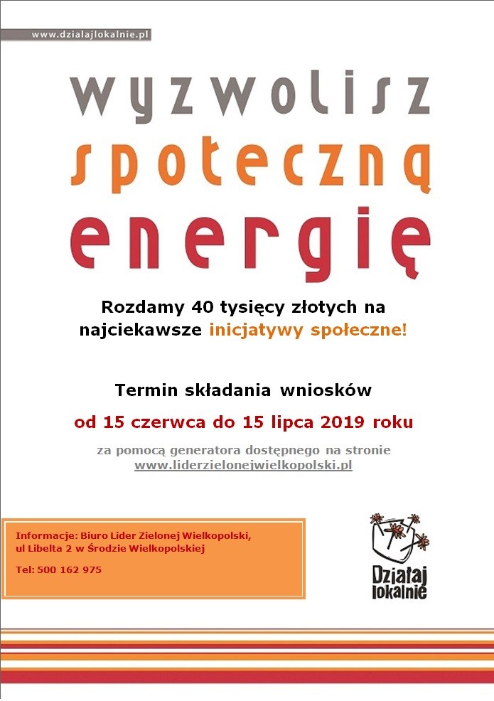 Nabór wniosków w ramach programu Działaj Lokalnie