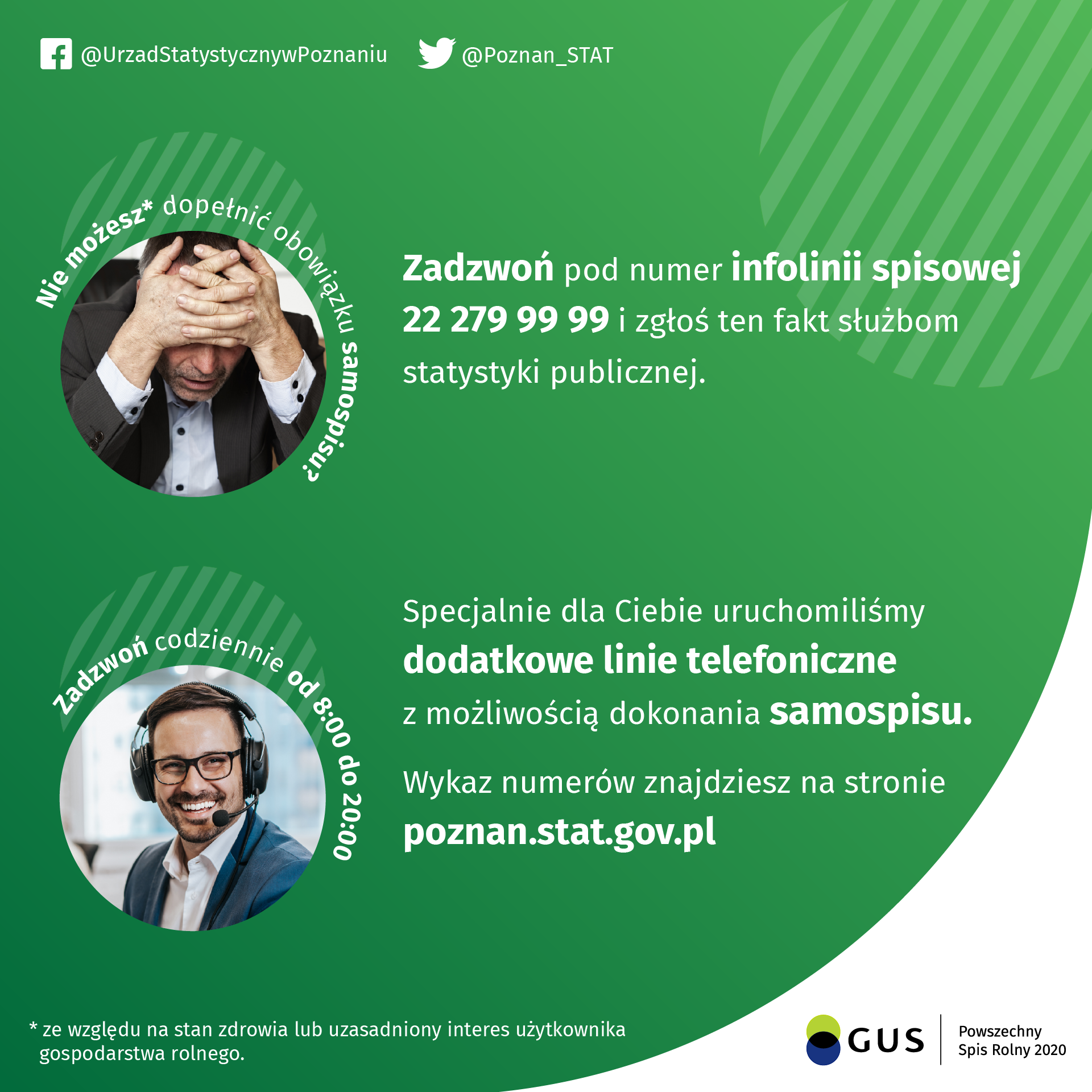 Grafika przedstawia informacje dotyczące dokonania samospisu poprzez drogę telefoniczną