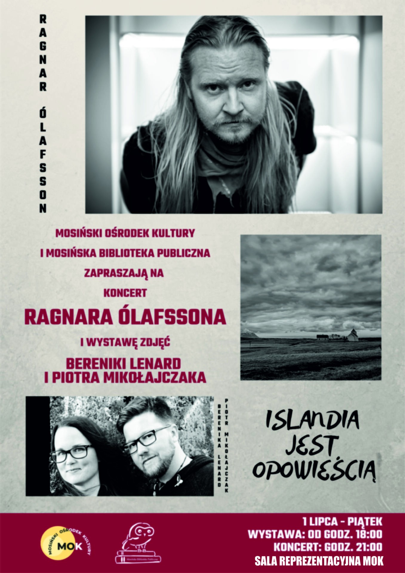 Plakat z zaproszeniem na komcert