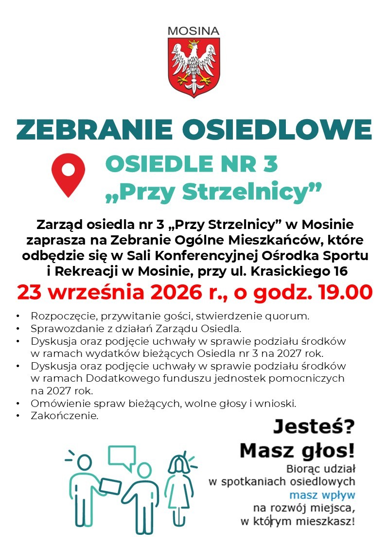 Zebranie Ogólne Mieszkańców Osiedla nr 3