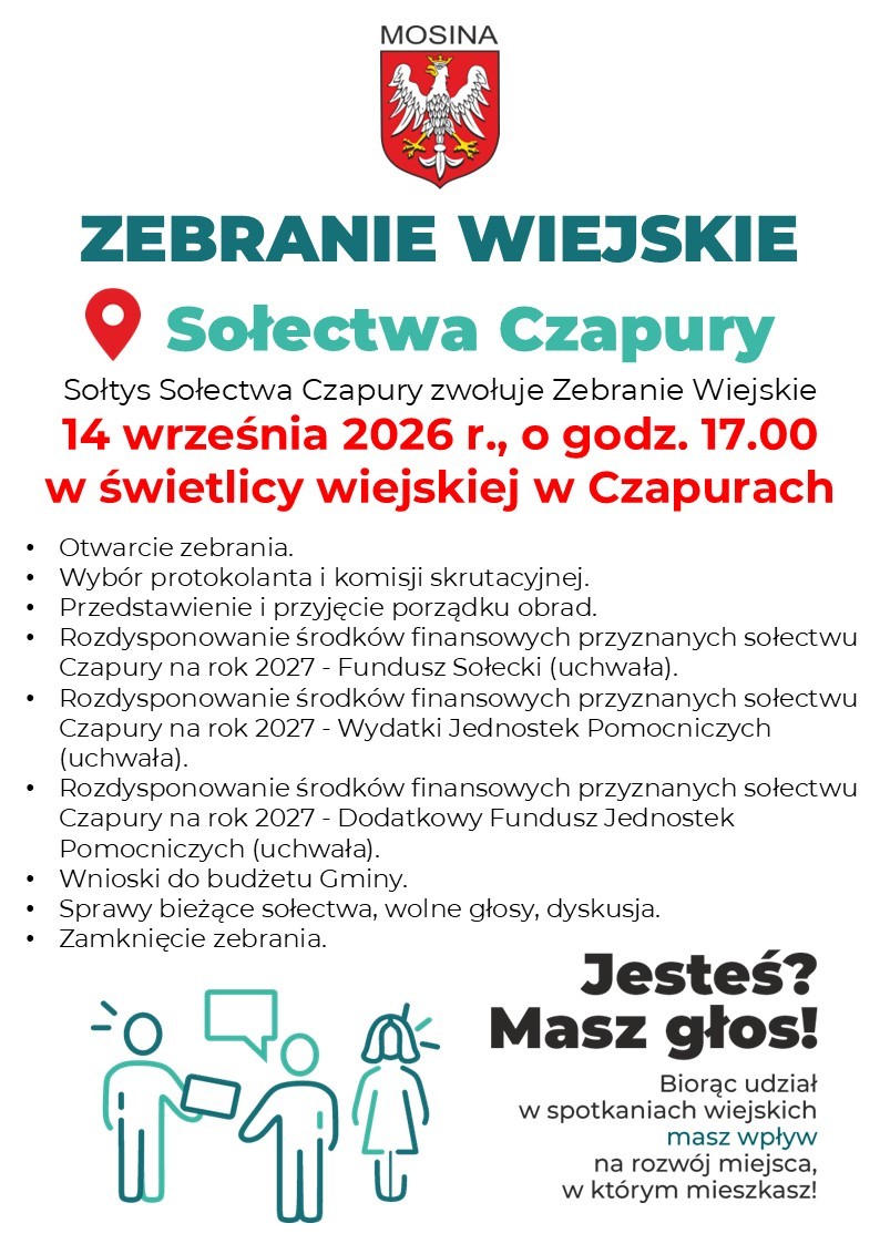 Zebranie Wiejskie Sołectwa Czapury