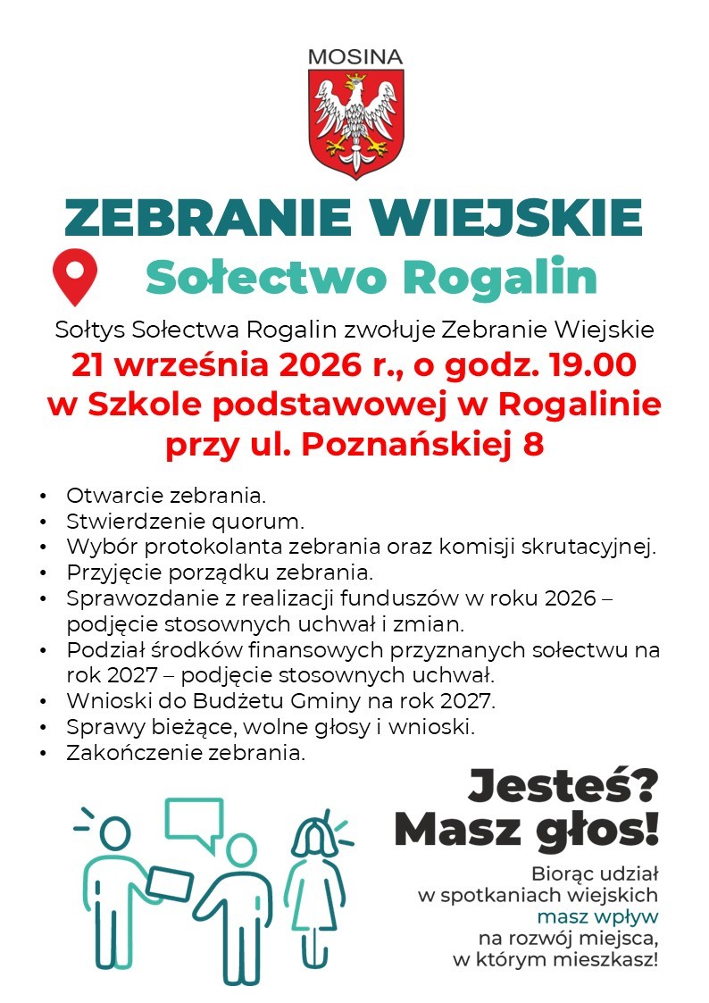 Zebranie wiejskie Sołectwa Rogalin