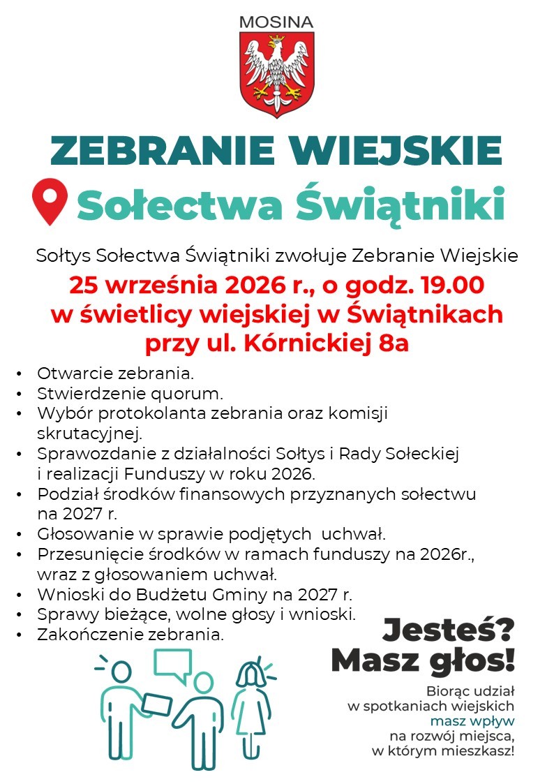 Zebranie Wiejskie Sołectwa Świątniki