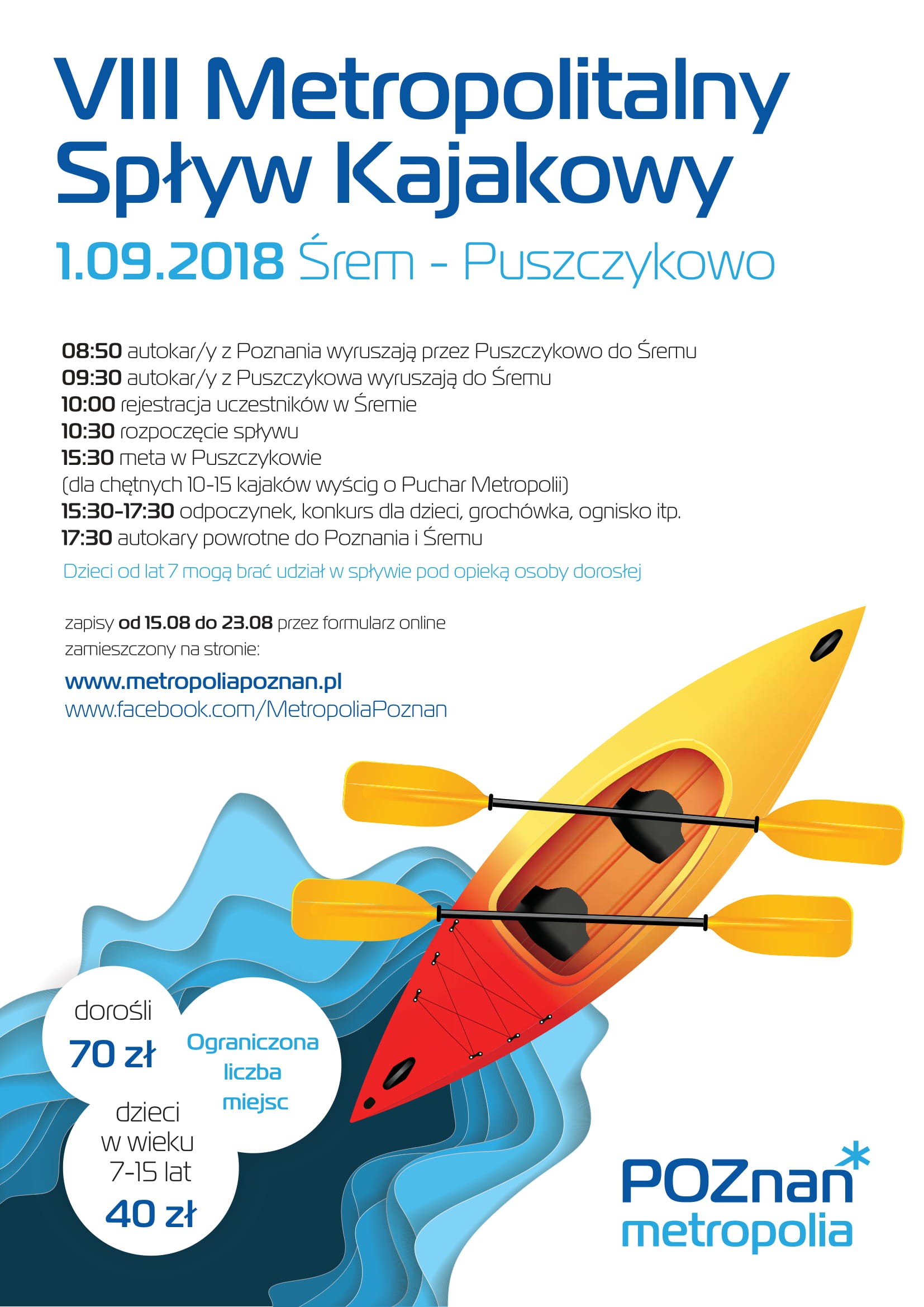 VIII Metropolitalny Spływ Kajakowy 