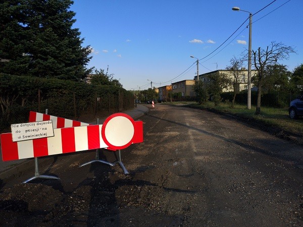 Sowiniecka - nowy raport o utrudnieniach