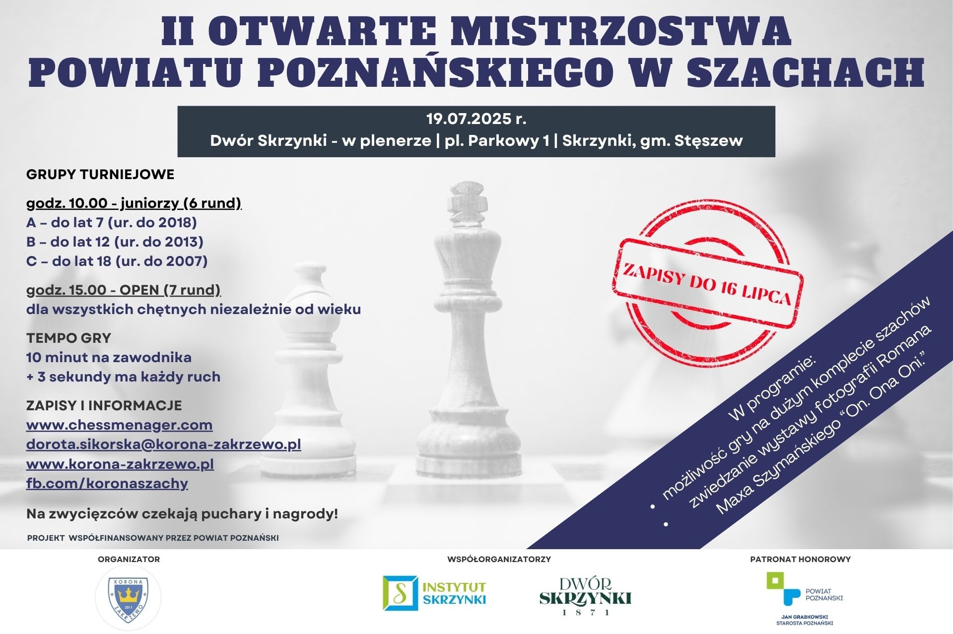 II Otwarte Mistrzostwa Powiatu Poznańskiego w Szachach