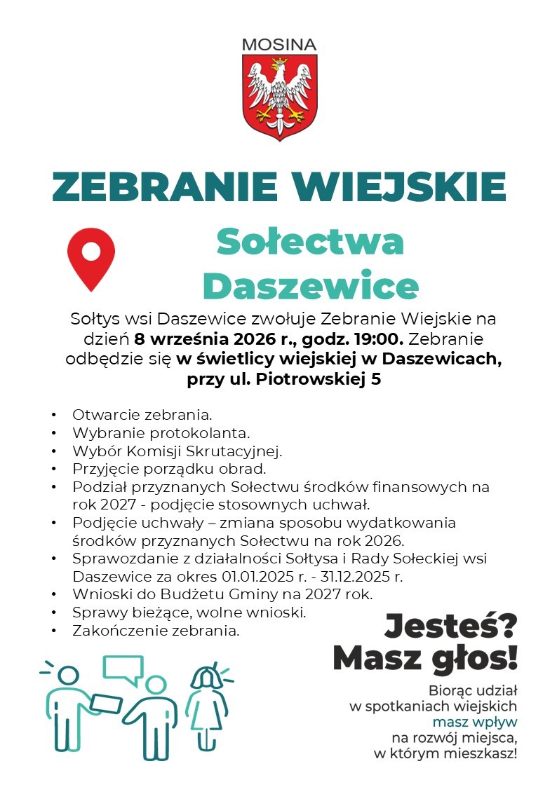 Zebranie Wiejskie Sołectwa Daszewice