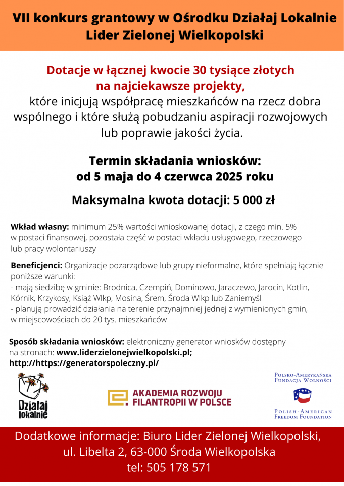 Kolejna edycja konkursu Działaj Lokalnie!