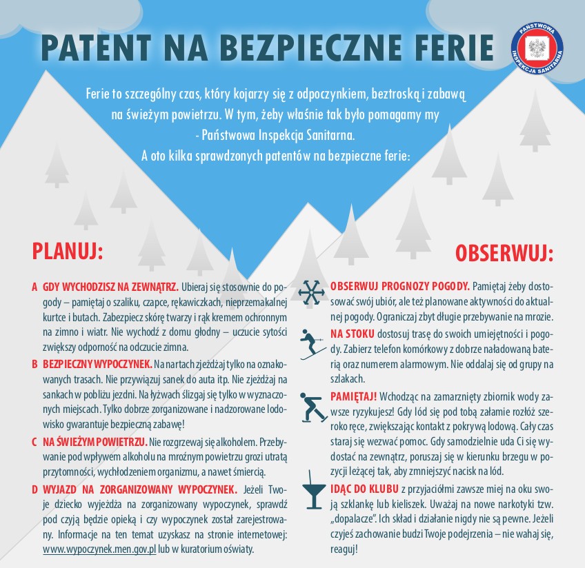 Patent na bezpieczne ferie