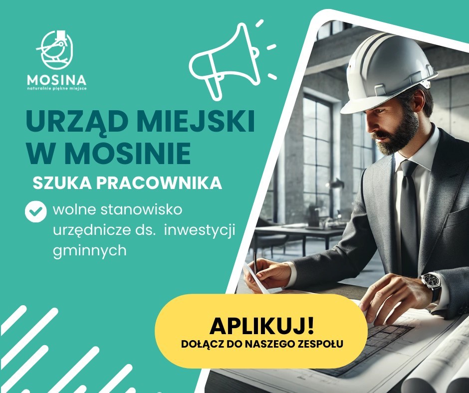 Praca w Urzędzie Miejskim w Mosinie!