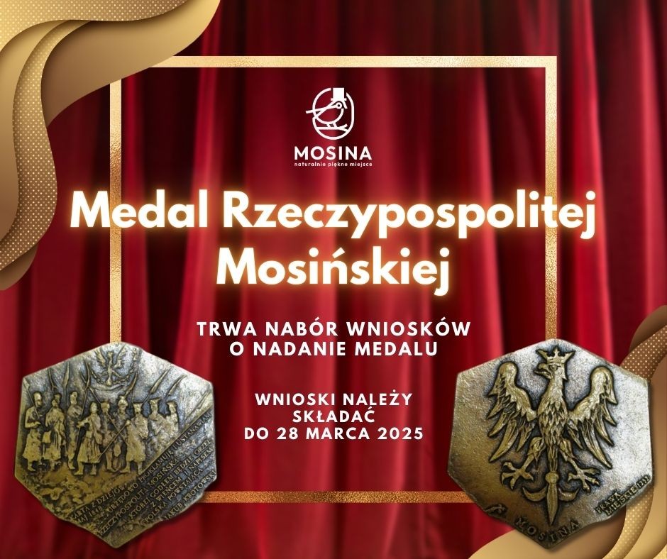 Medal Rzeczypospolitej Mosińskiej - nabór wniosków