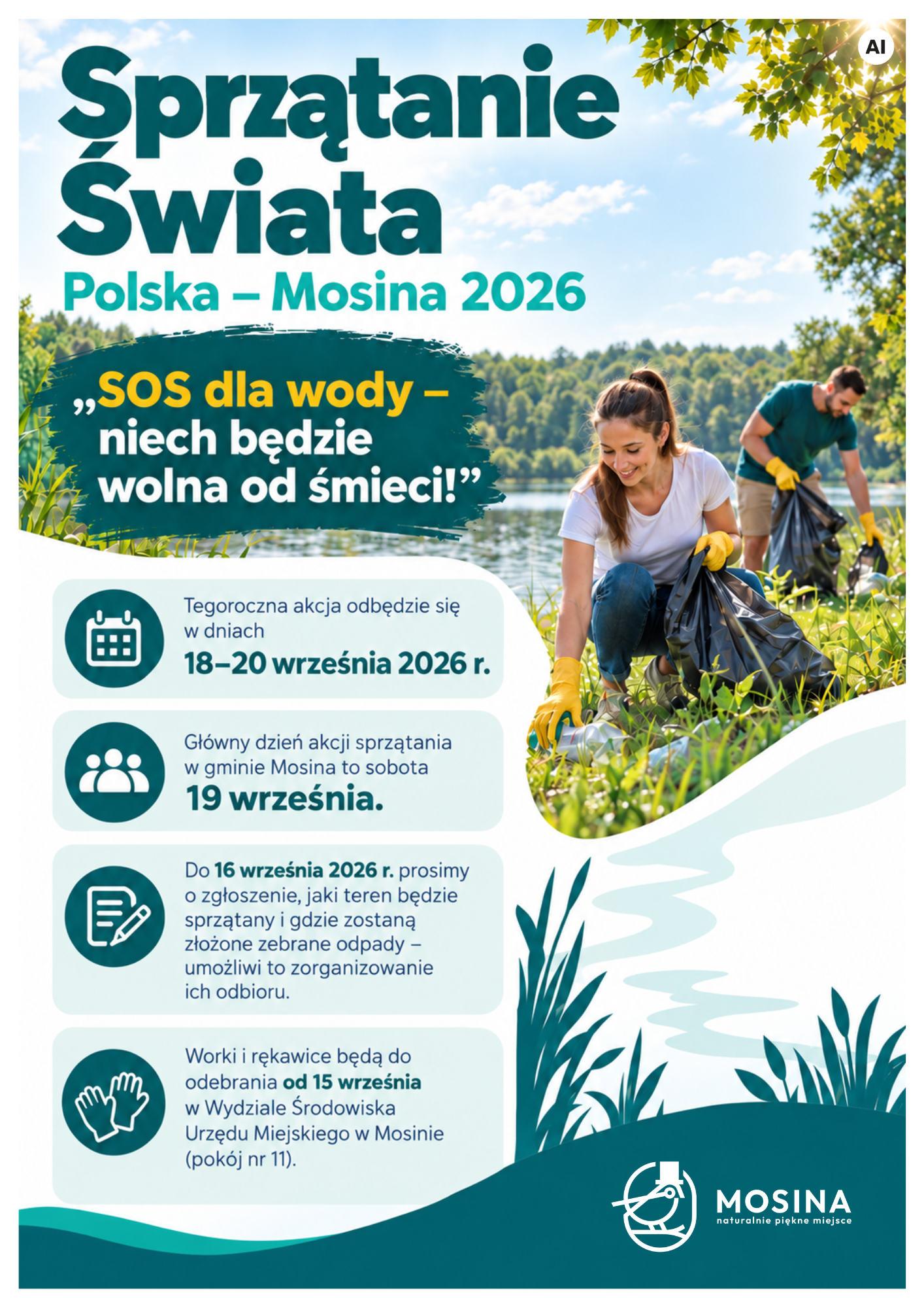 Sprzątanie Świata 2026 w Gminie Mosina