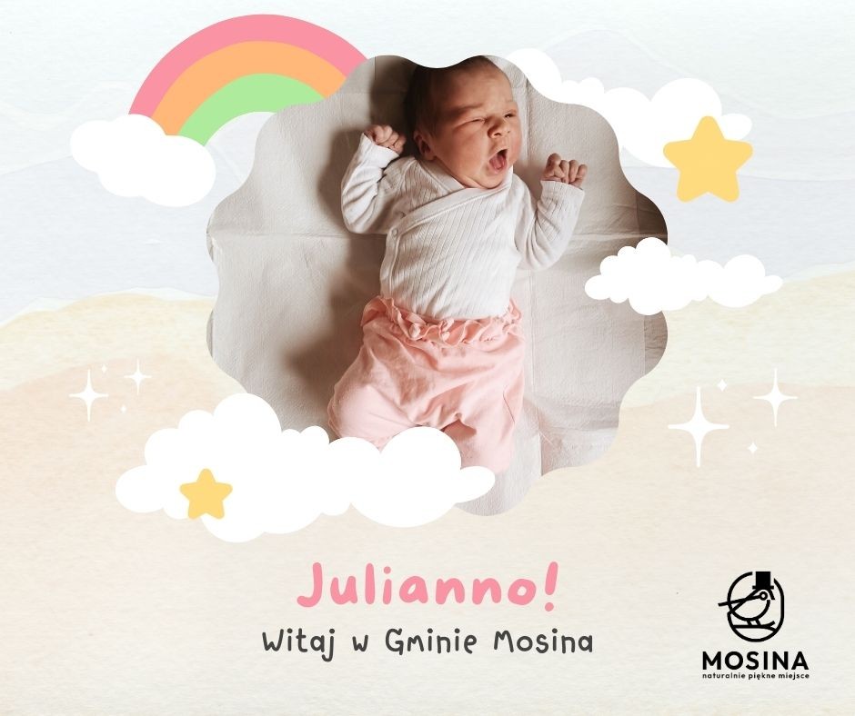 Pierwsze dziecko urodzone w 2025 roku w Gminie Mosina!