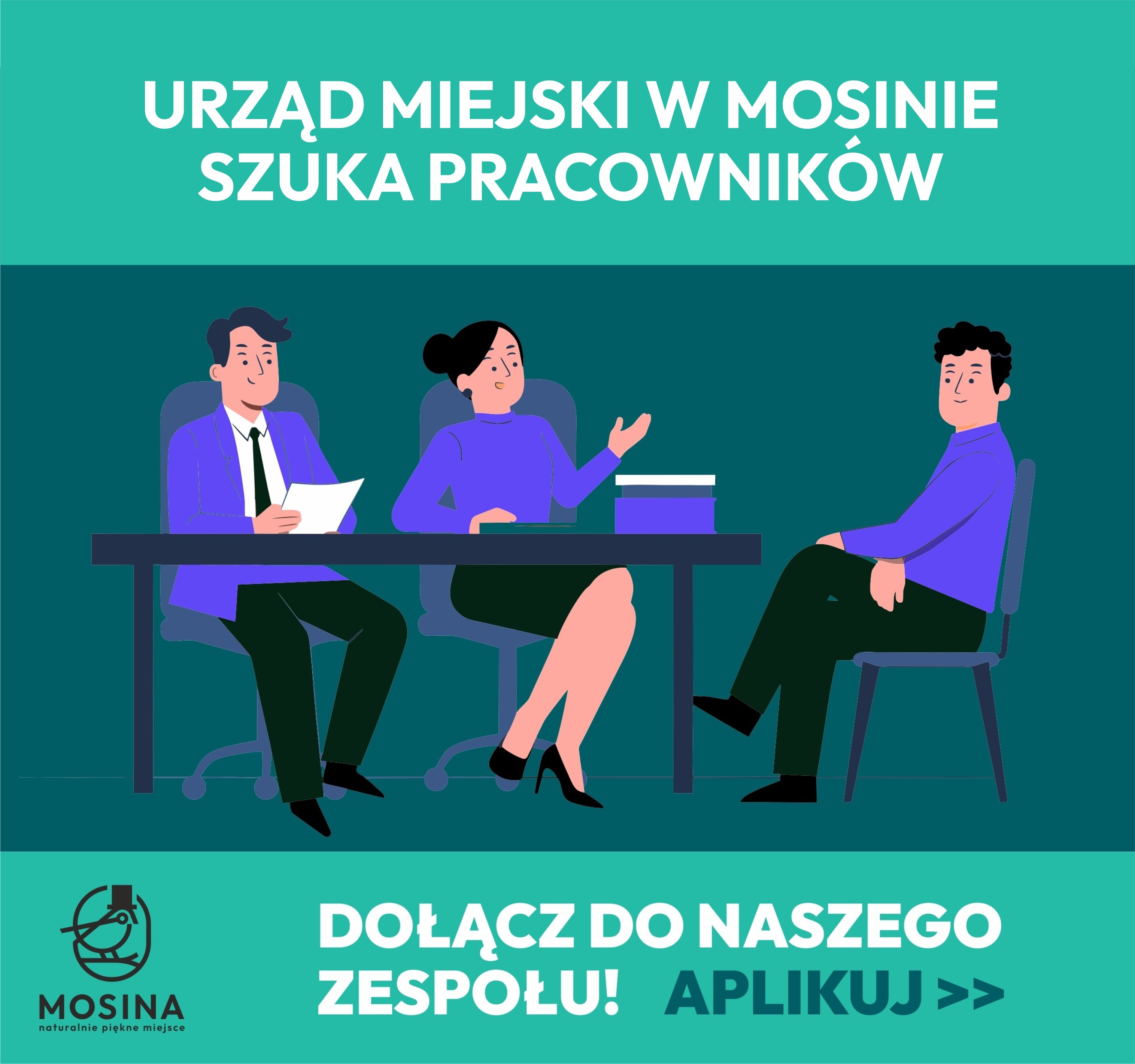 Praca w Urzędzie Miejskim w Mosinie!