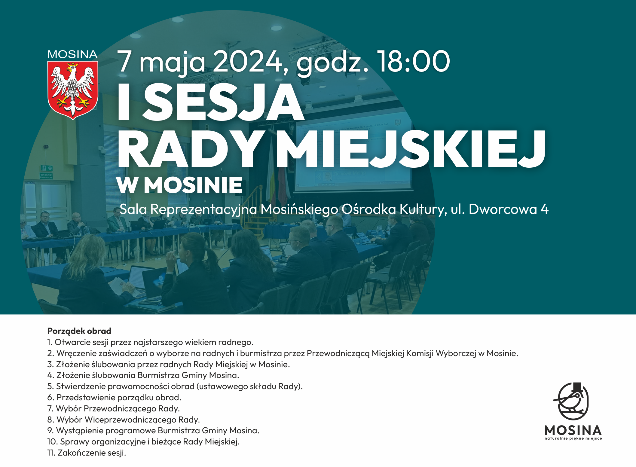 I sesja Rady Miejskiej w Mosinie kadencji 2024-2029
