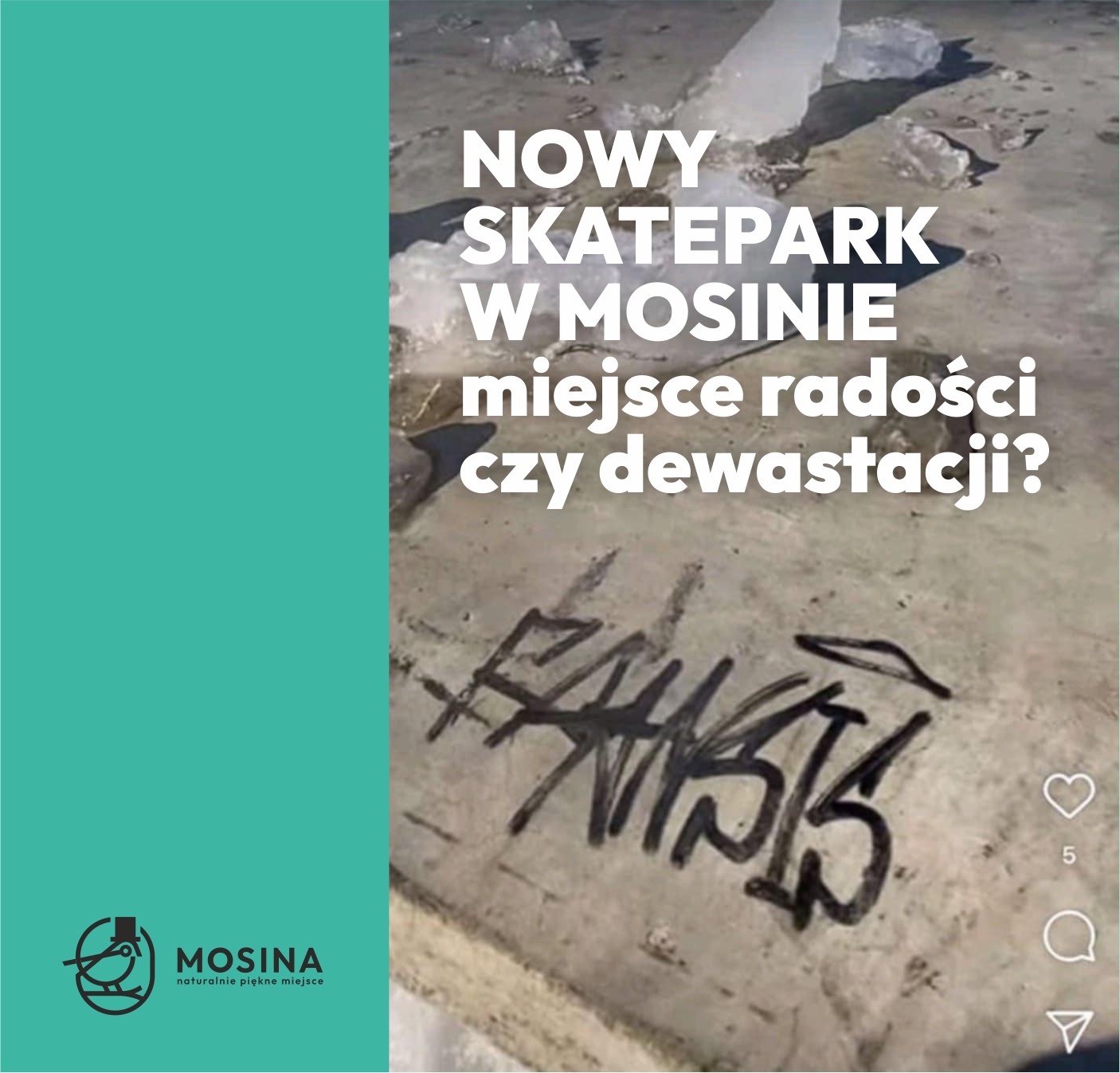 Nowy skatepark w Mosinie – miejsce radości czy dewastacji?