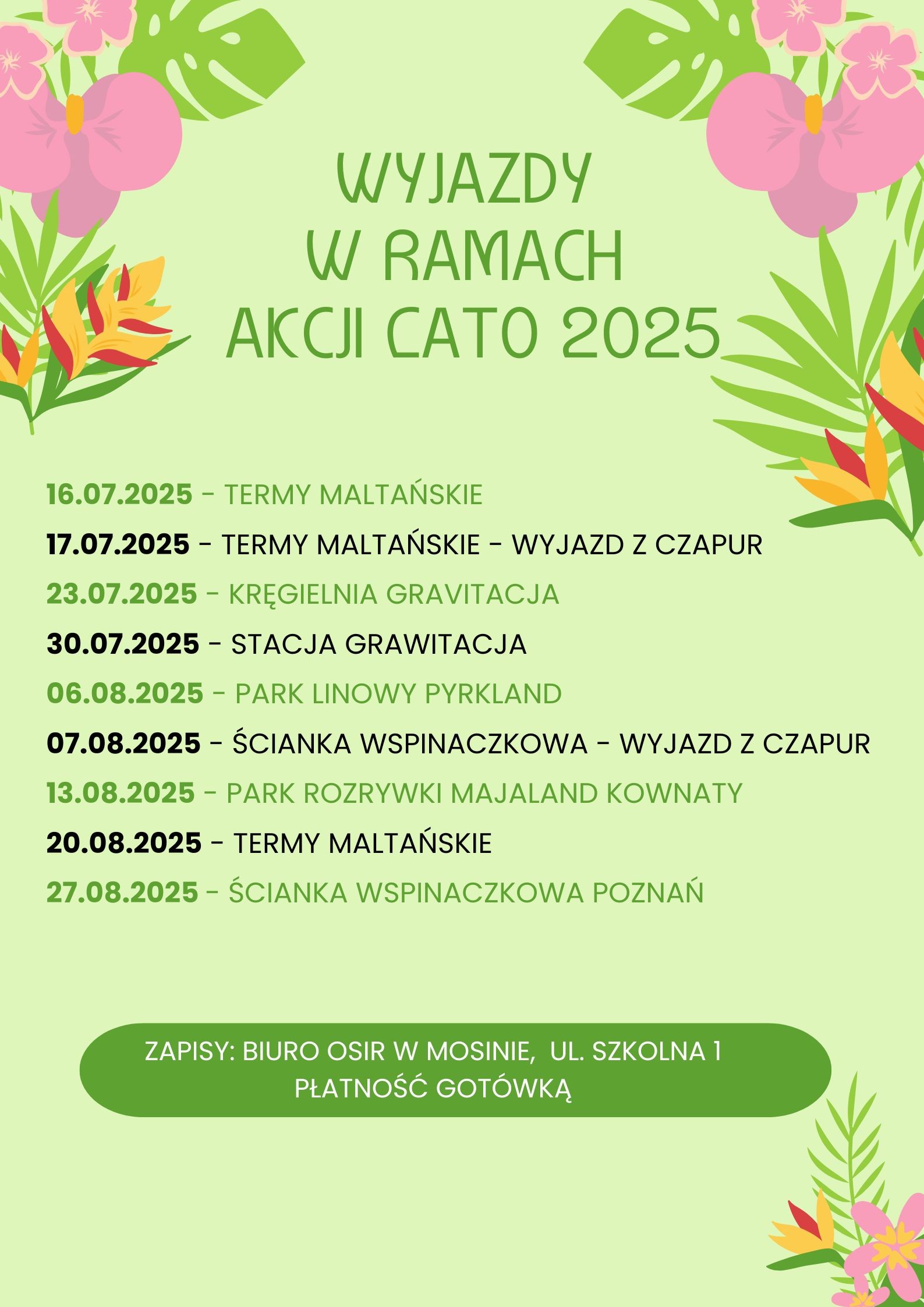 Wakacyjne wyjazdy z OSiRem