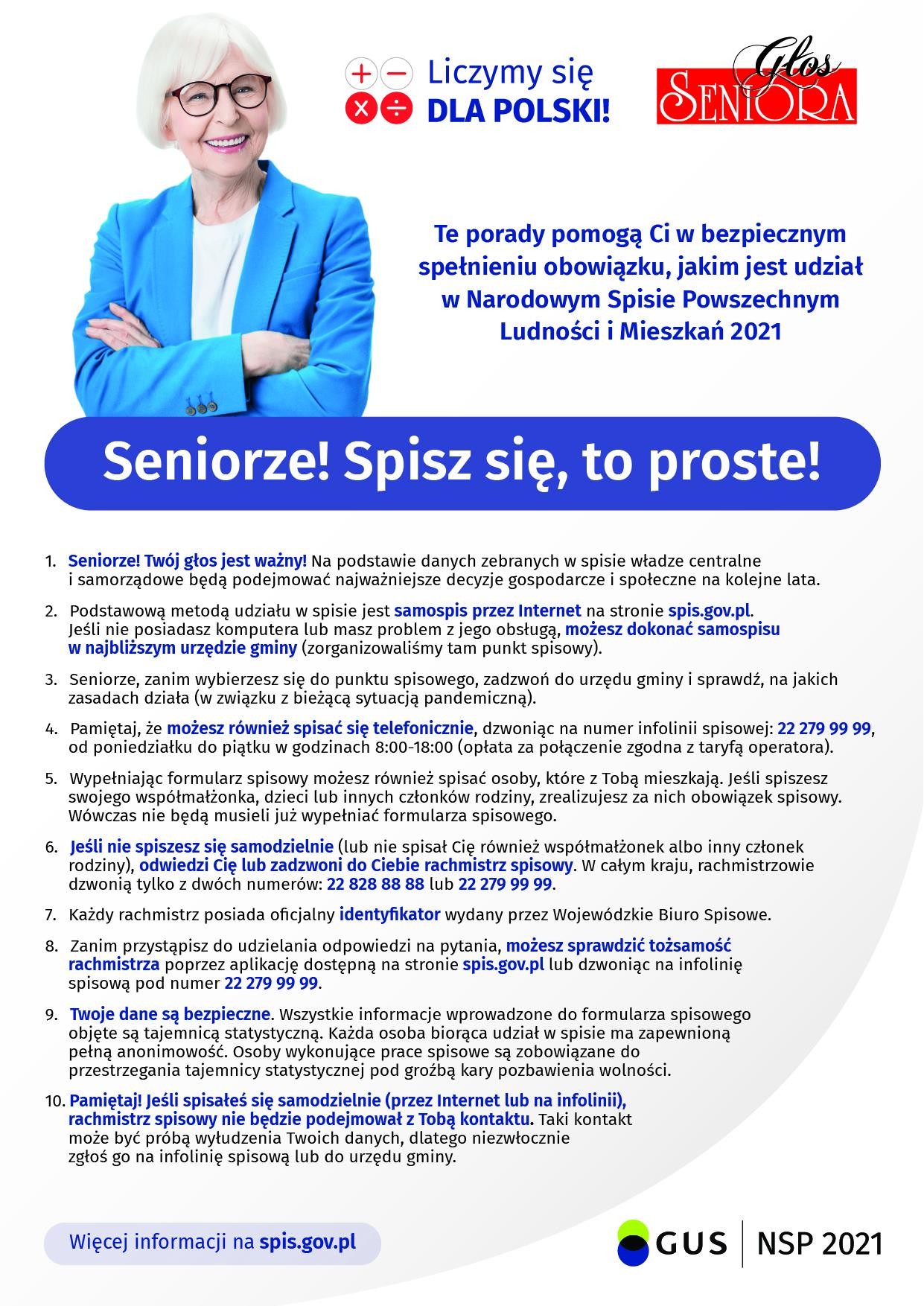 Porady dla seniora - spis powszechny