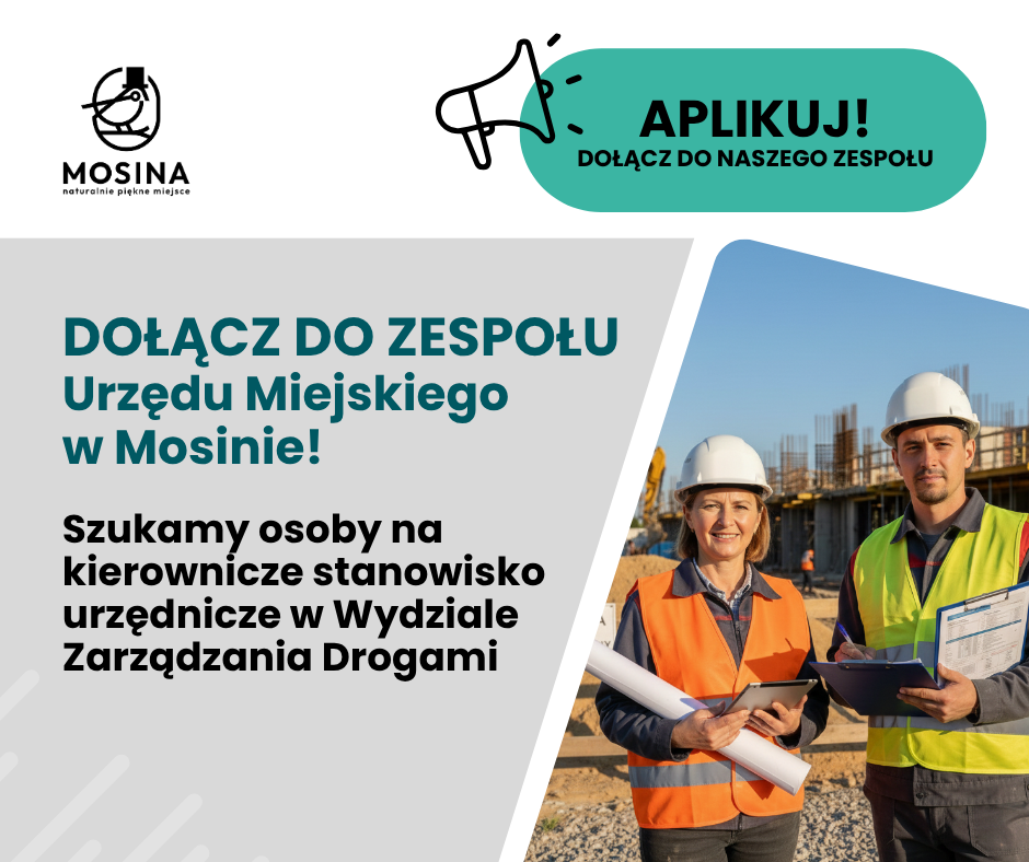 Dołącz do zespołu Urzędu Miejskiego w Mosinie