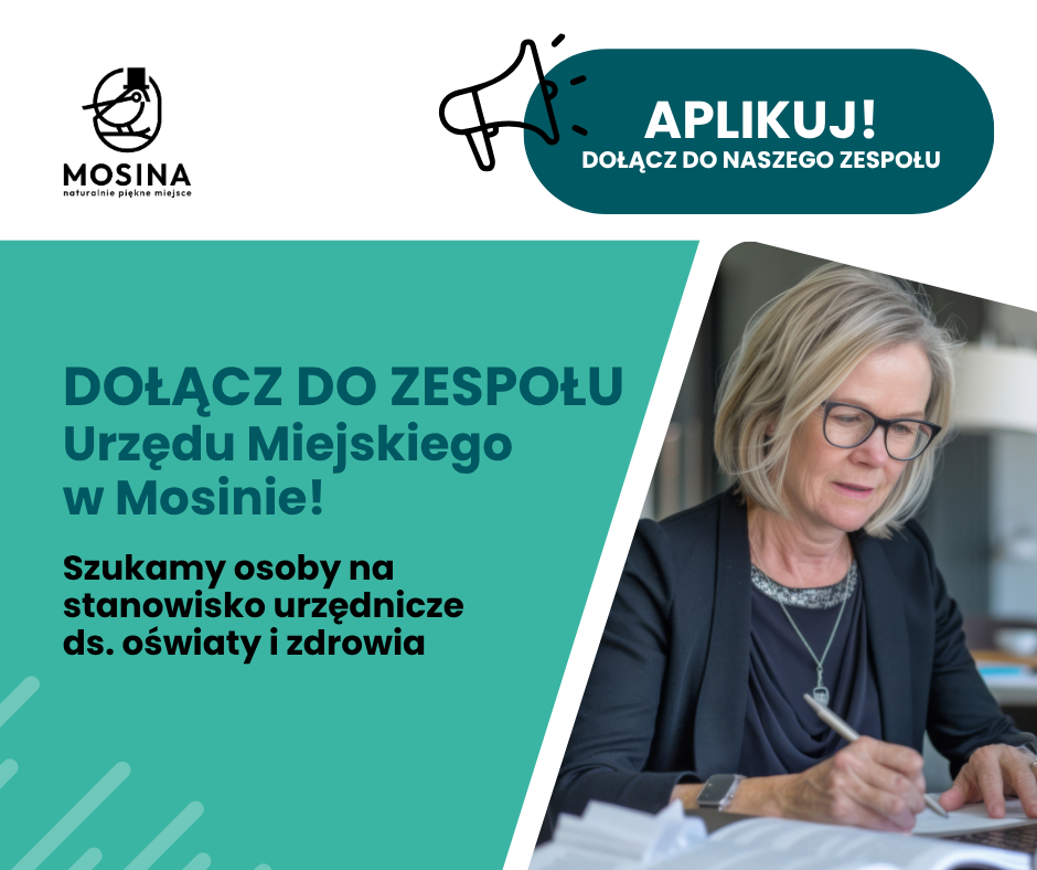 Dołącz do zespołu Urzędu Miejskiego w Mosinie