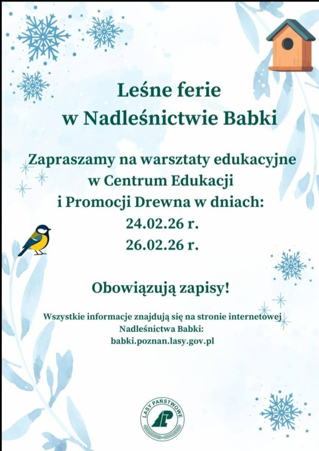 Leśne ferie w Nadleśnictwie Babki