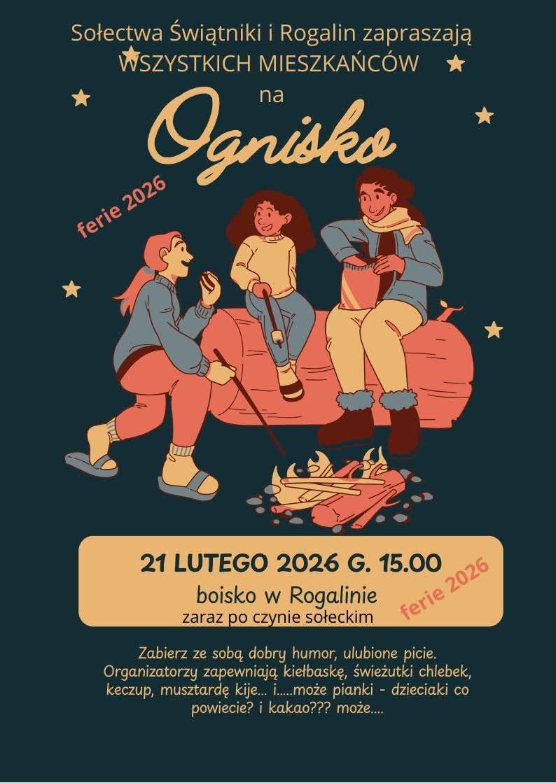 Spotkanie przy ognisku w Sołectwie Świątniki i Rogalin