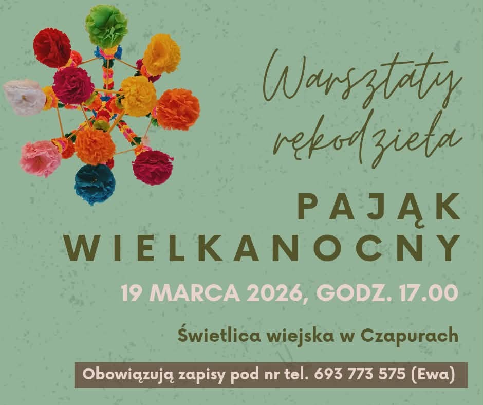 Warsztaty tworzenia pająków wielkanocnych