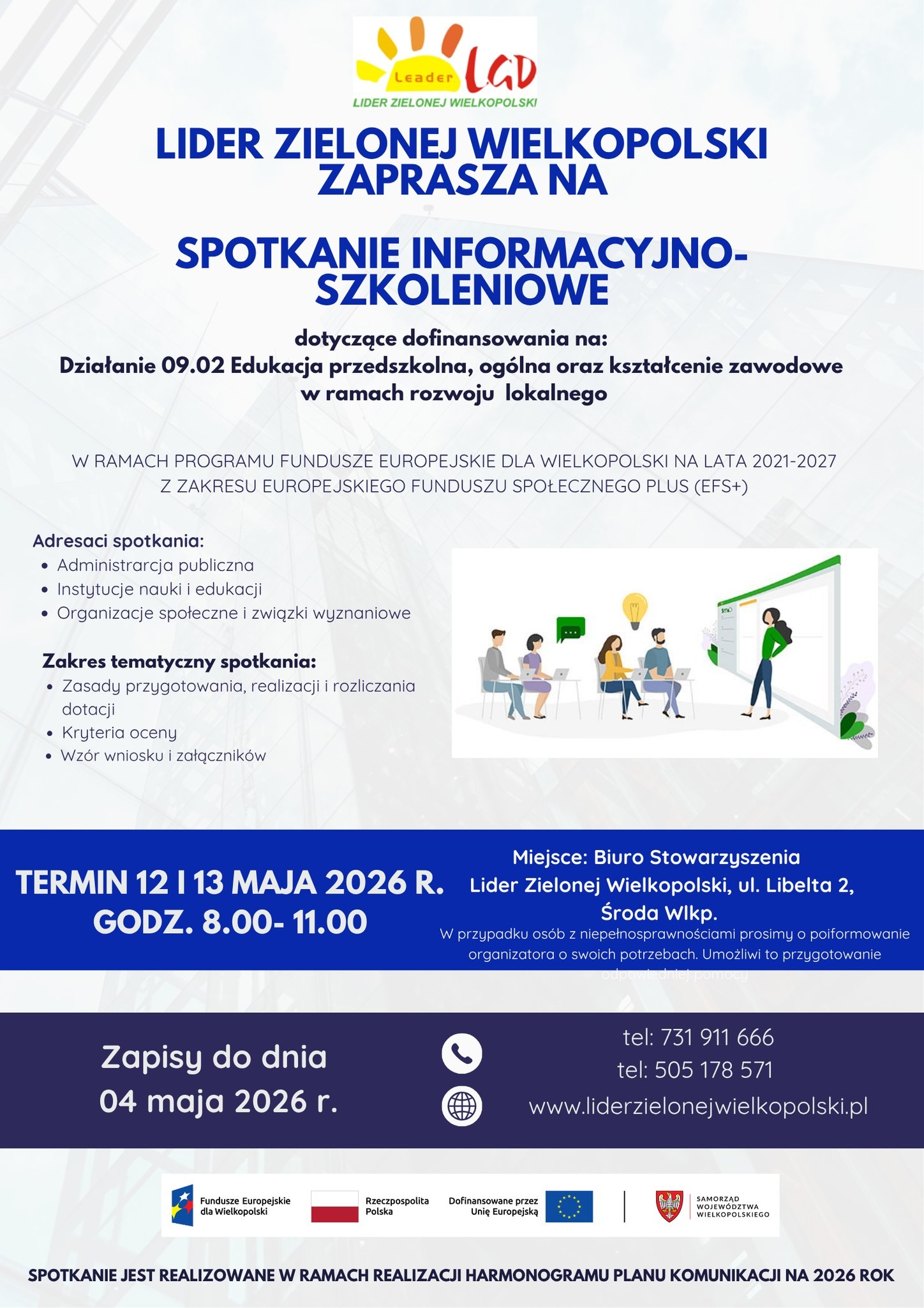 Lider Zielonej Wielkopolski zaprasza na szkolenia