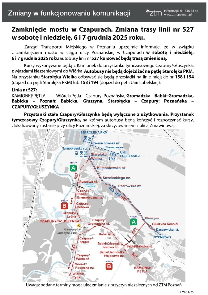 Całkowite zamknięcie ruchu na moście w Czapurach