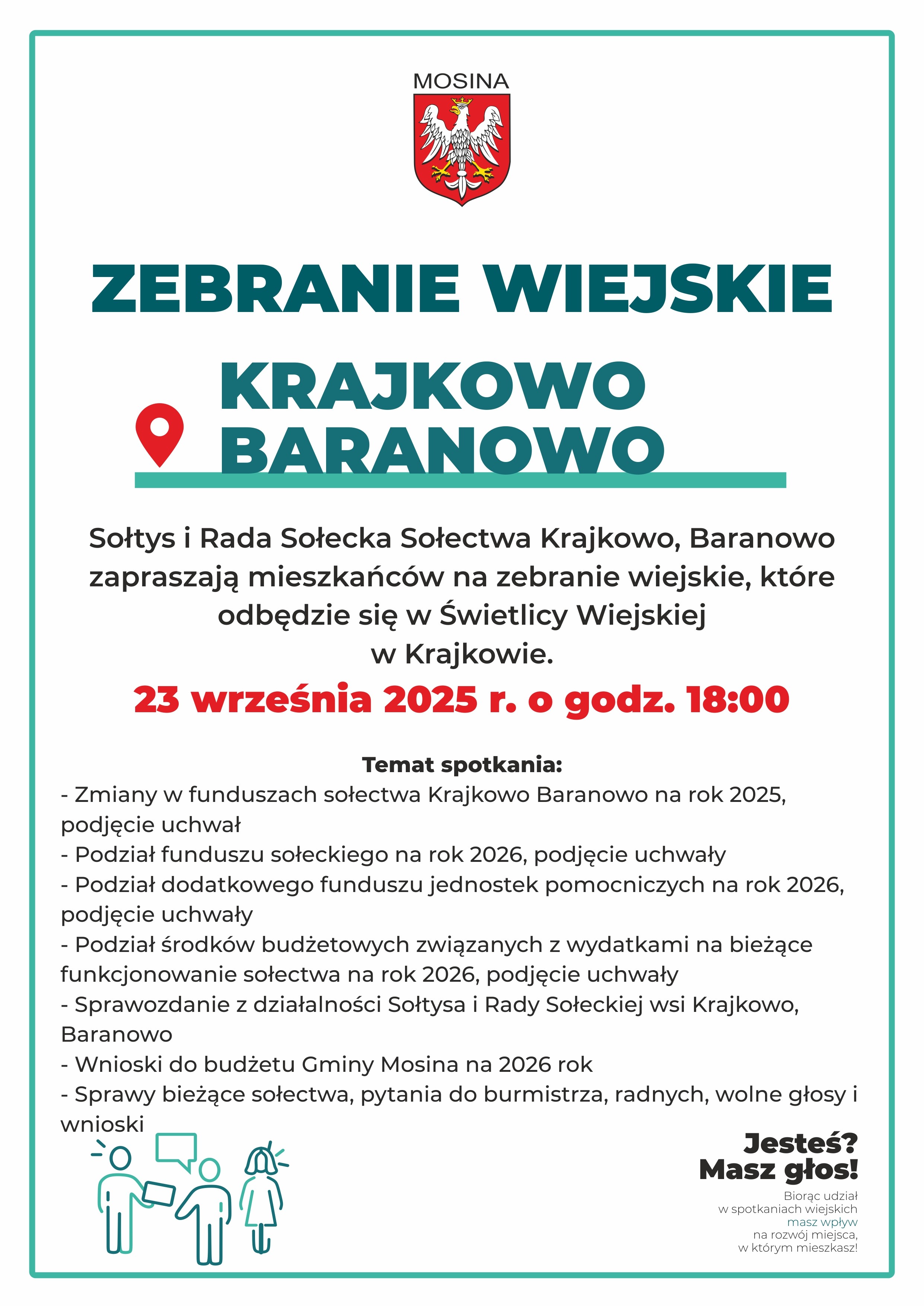 Zebranie Wiejskie Sołectwa Krajkowo, Baranowo