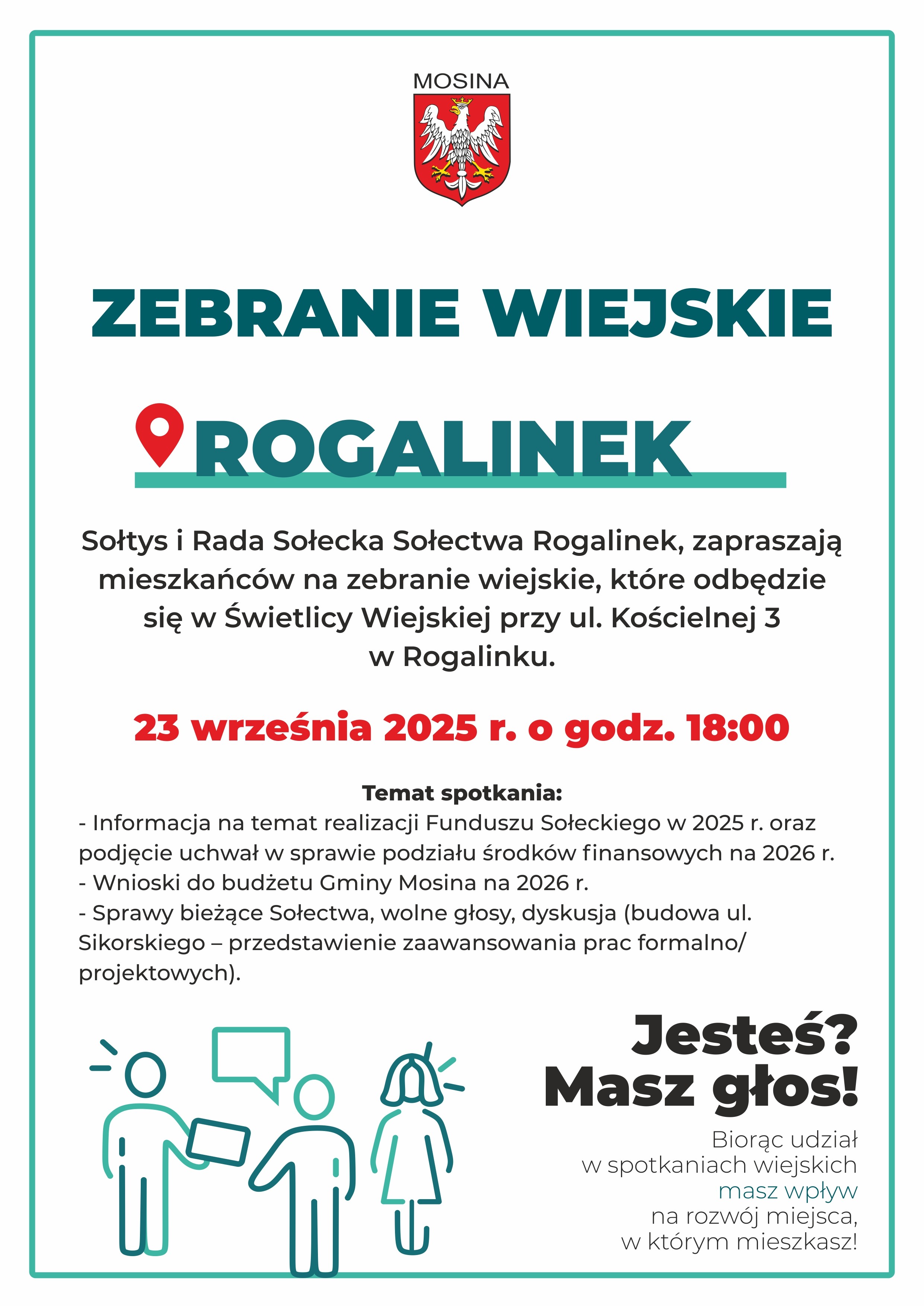 Zebranie Wiejskie Sołectwa Rogalinek