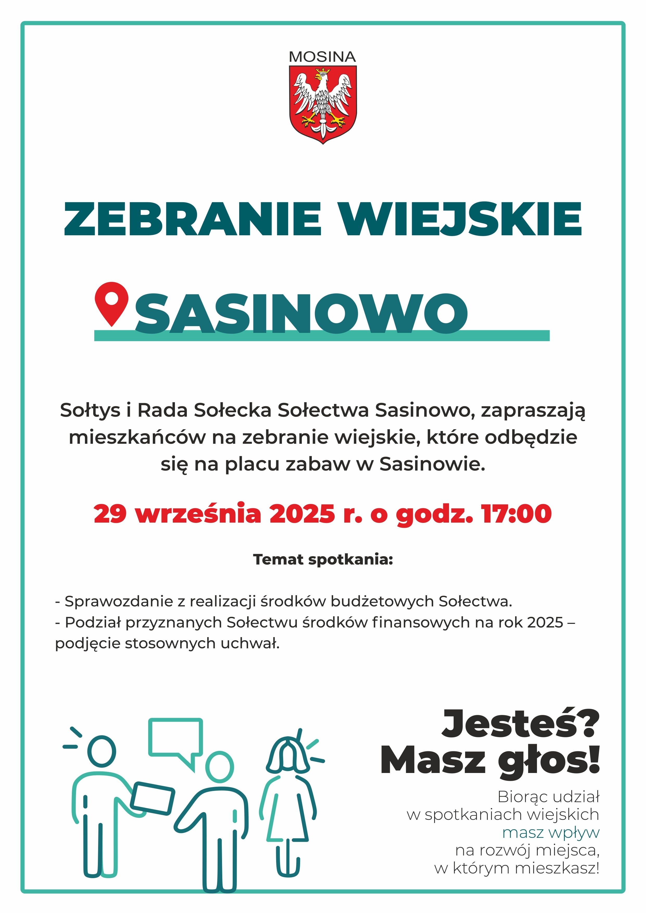 Zebranie Wiejskie Sołectwa Sasinowo