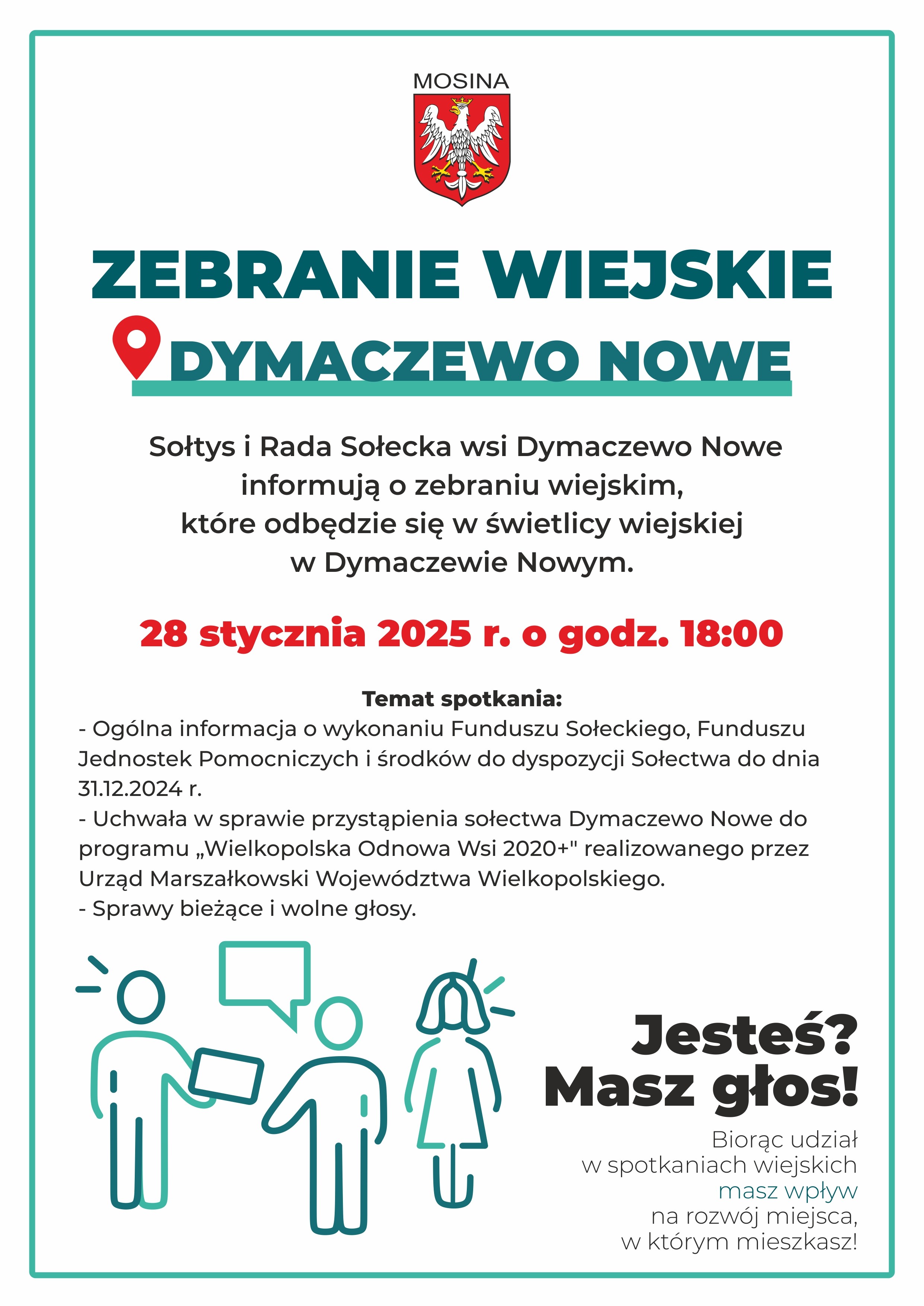 Zebranie wiejskie sołectwa Dymaczewo Nowe