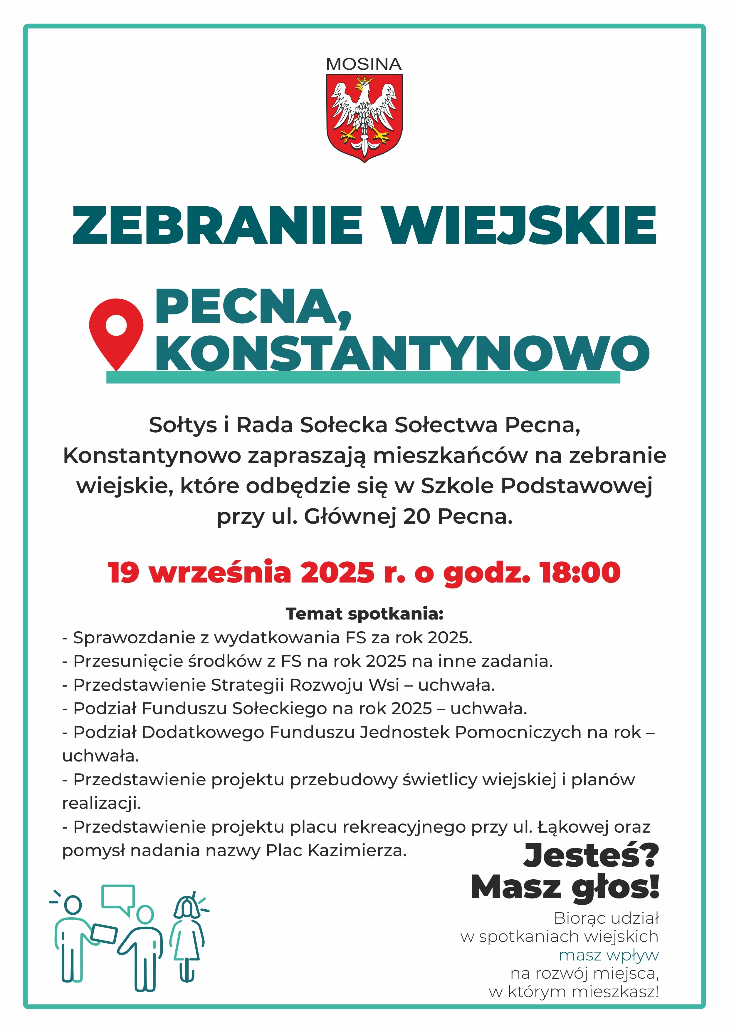 Zebranie Wiejskie Sołectwa Pecna, Konstantynowo