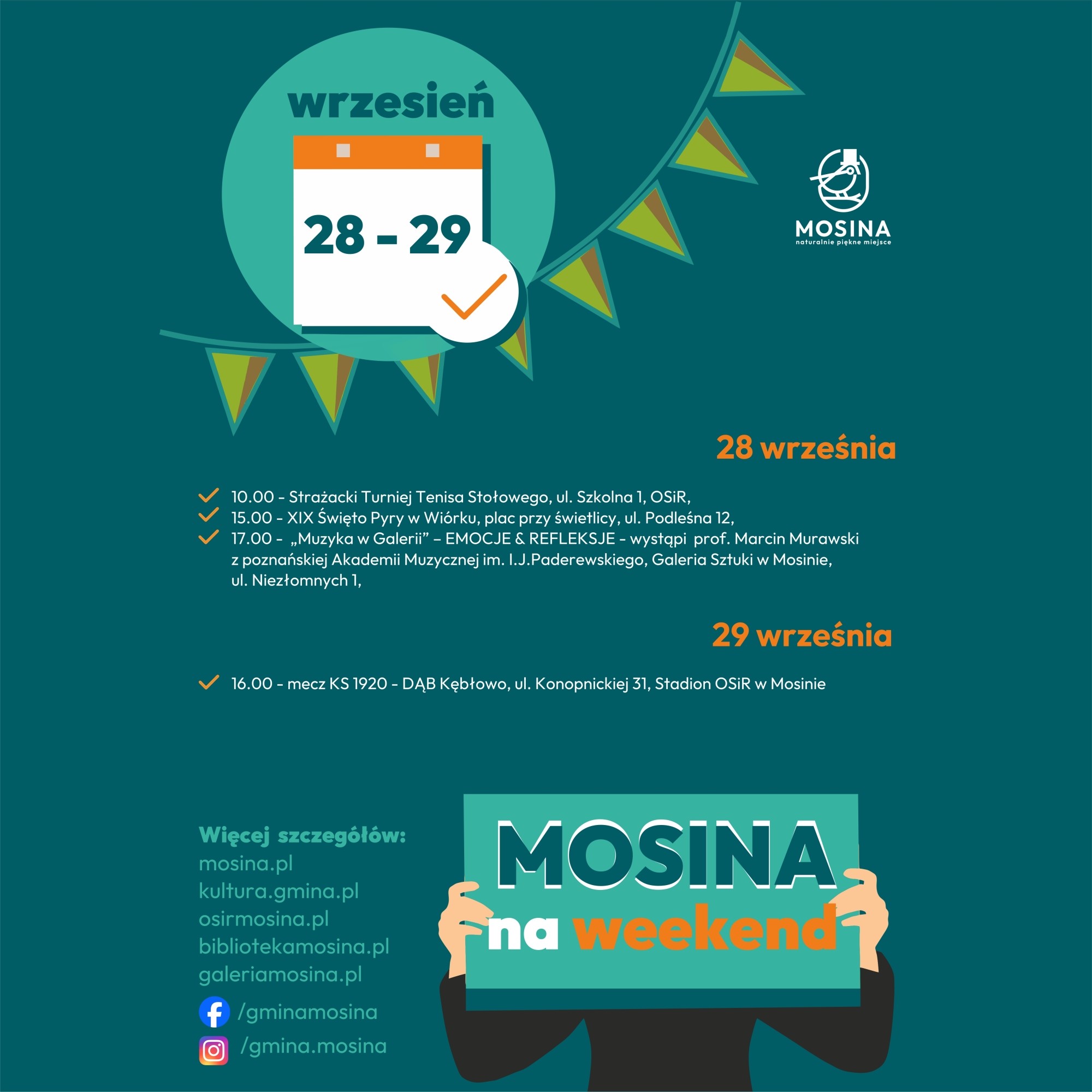 Weekendowe wydarzenia w Gminie Mosina