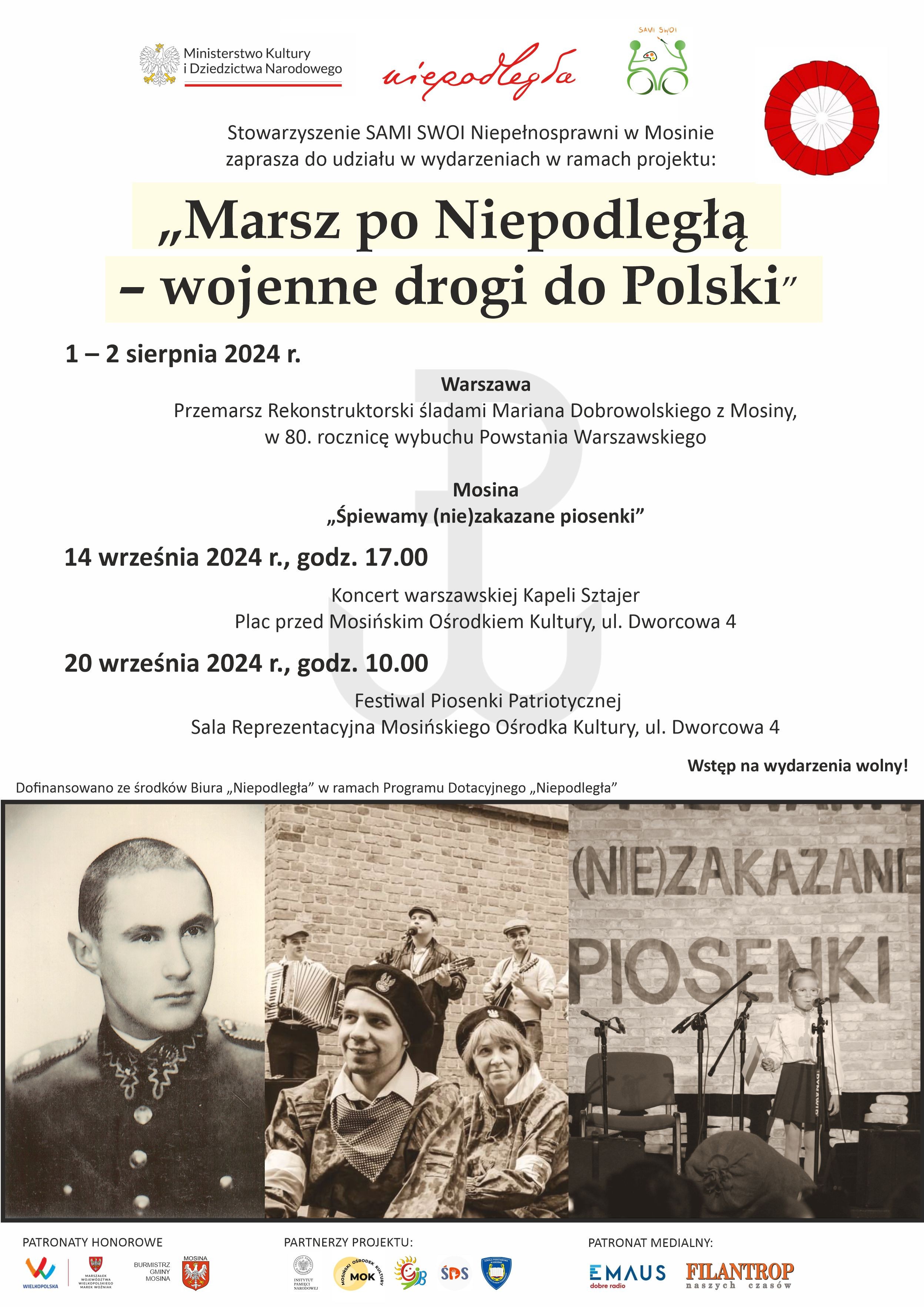 Działania Stowarzyszenia SAMI SWOI - Marsz po Niepodległą