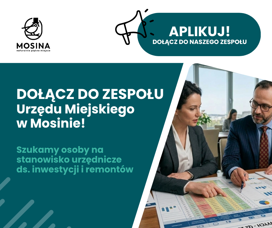Praca w Urzędzie Miejskim w Mosinie