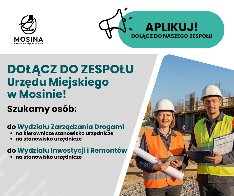 Praca w Urzędzie Miejskim w Mosinie