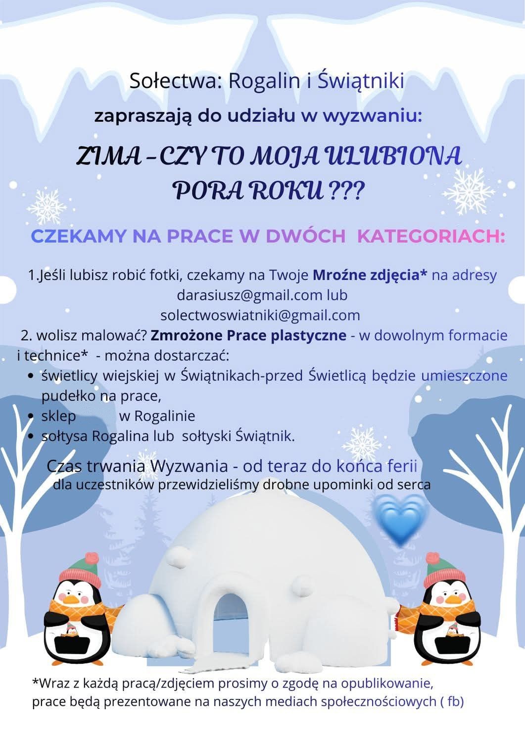 Sołectwa Rogalin i Świątniki zapraszają 