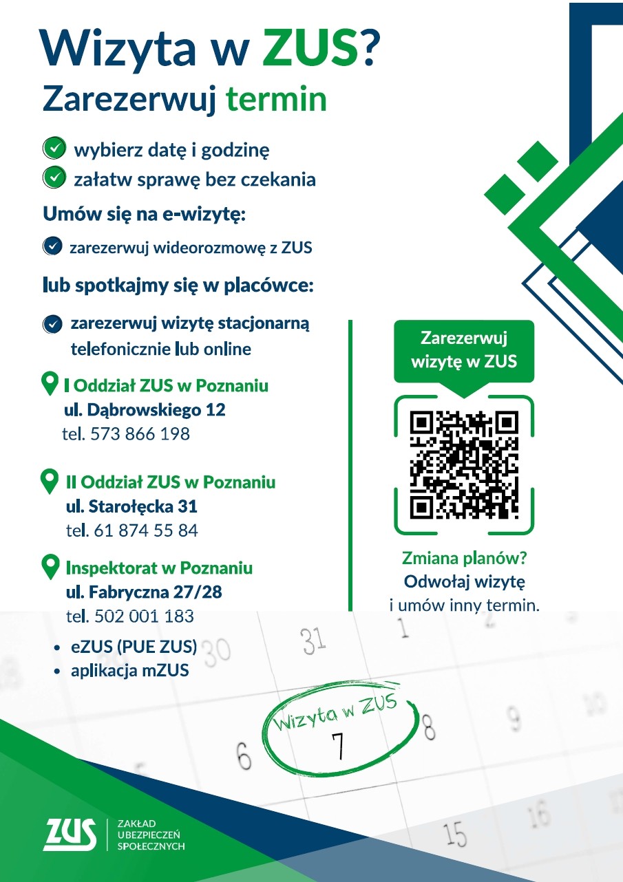 Zarezerwuj wizytę w ZUS i załatw ją bez czekania!