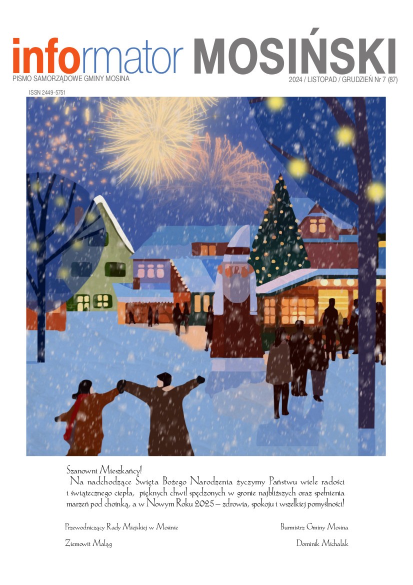 Grafika przedstawia okładkę Informatora Mosińskiego