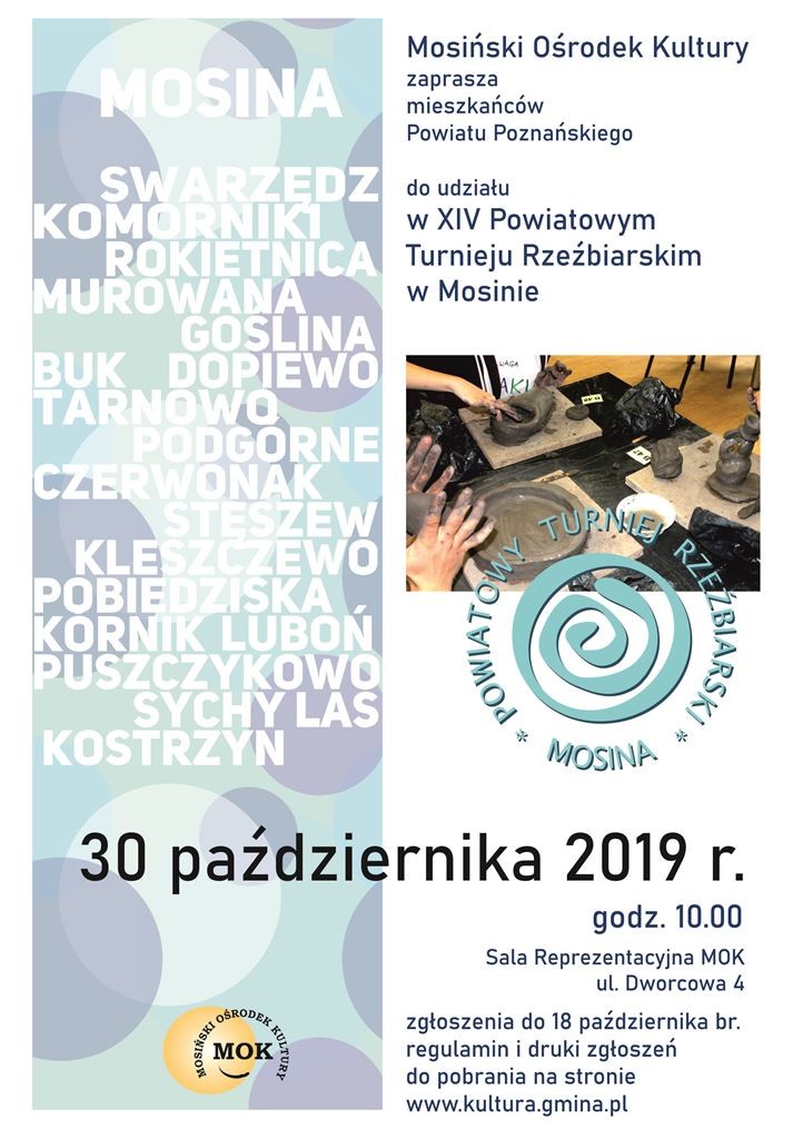 XIV Powiatowy Turniej Rzeźbiarski w Mosinie