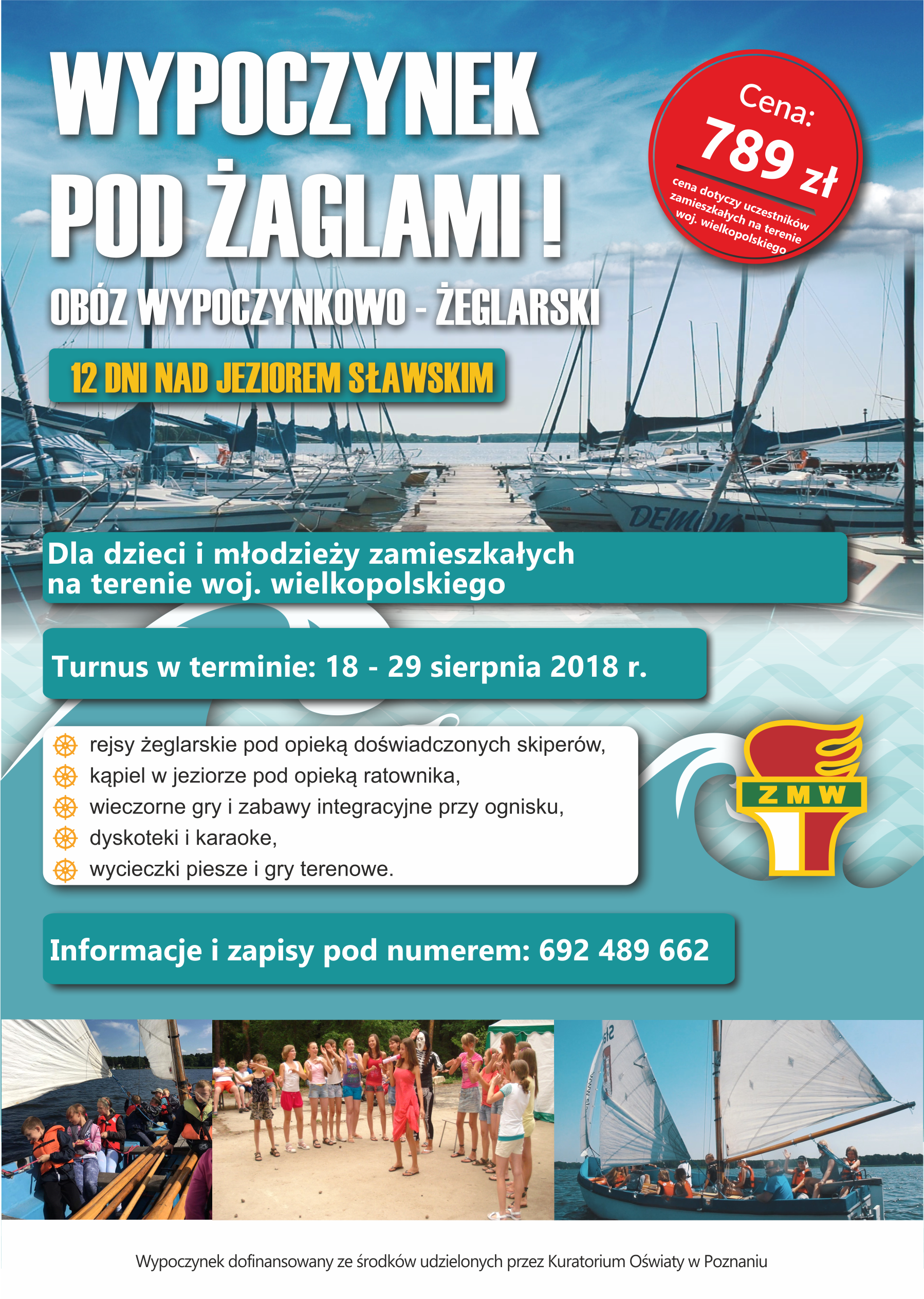 Wolne miejsca na obozie żeglarskim